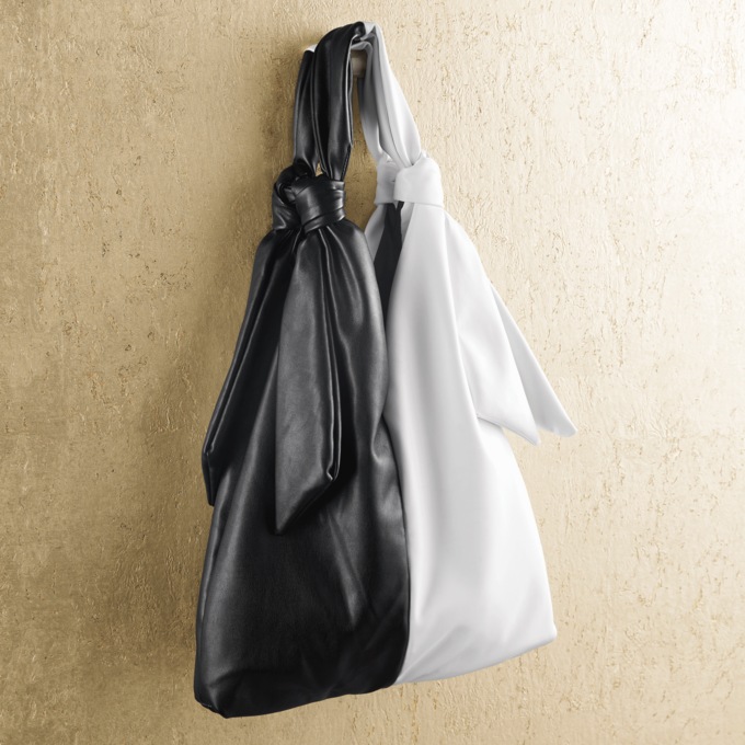 Black & White Satchel, , large