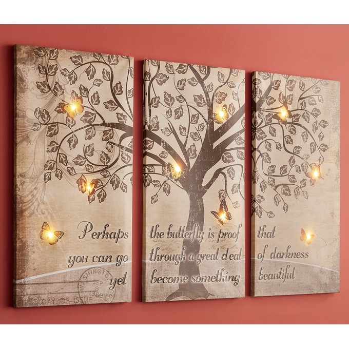 Become Something Beautiful Lit Triptych, , large