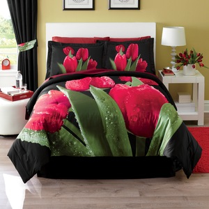 4-Piece Tulip Comforter Set, , large