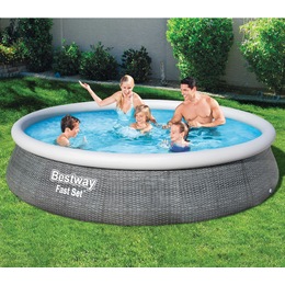 Bestway Fast Set 15&#39; Rattan Pool, , large