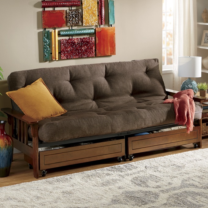 Mission Storage Futon Frame and Mattress, , large