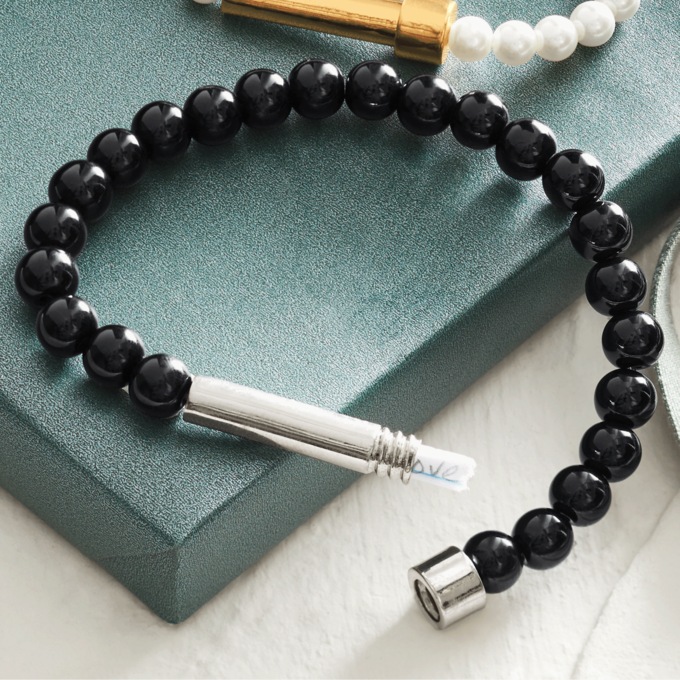 Men&rsquo;s or Women&rsquo;s Wish-Holder Bead Bracelet, , large