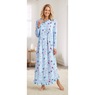 Long-Sleeve Printed Nightgown, , large