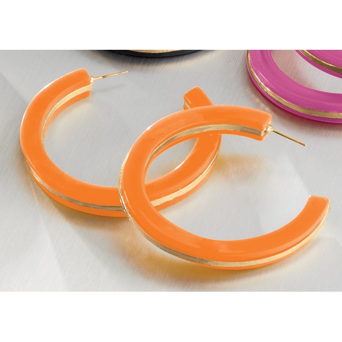 Colored J-Hoops, , large