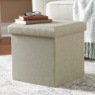 Folding Storage Ottoman, , large