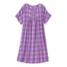 Short-Sleeve Knit Nightgown, , large