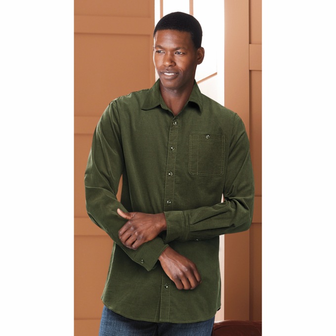 21-Wale Corduroy Shirt, , large