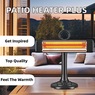 Optimus Indoor/Outdoor Infrared Tower Heater, Black, large