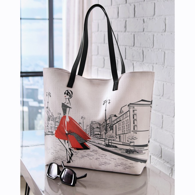 Shopping Lady Tote, , large