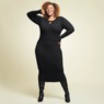 Dannie Keyhole Sweater Dress, , large