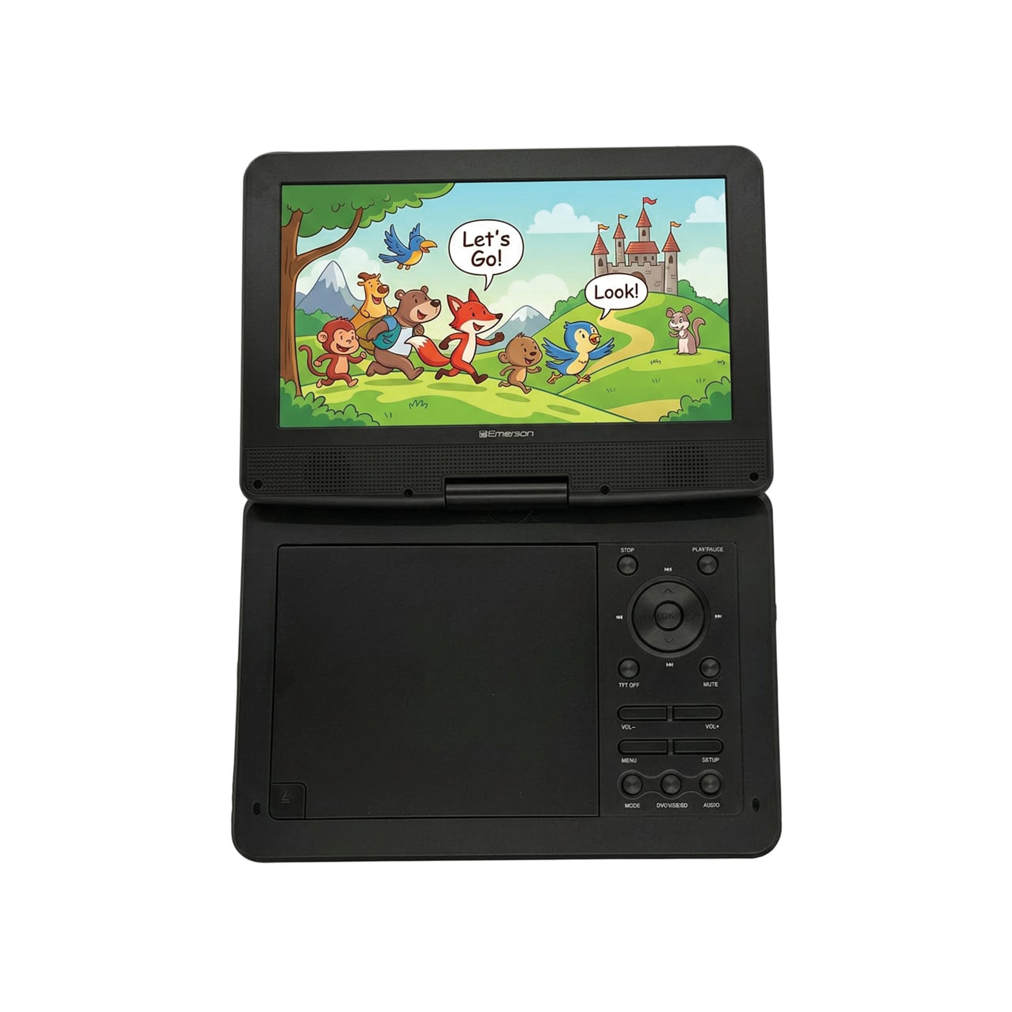 Emerson 10.1" Swivel Screen DVD Player, Black, large