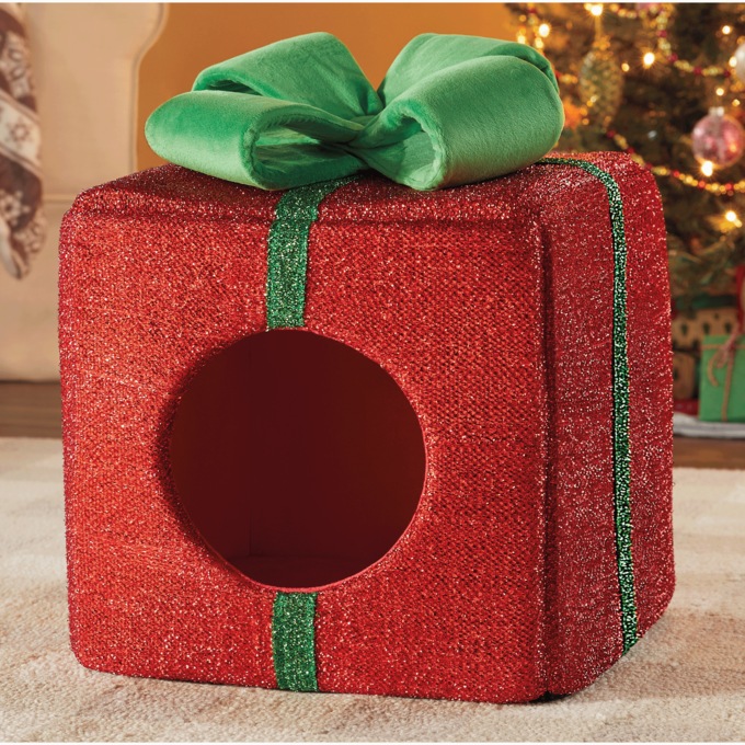 Prevue Pet Holiday Present Pet Cubby, , large
