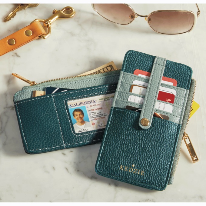 Essentials Only Zipper Vegan Wallet, , large
