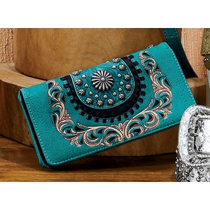 Montana West Desiree Stitched Wallet, , large