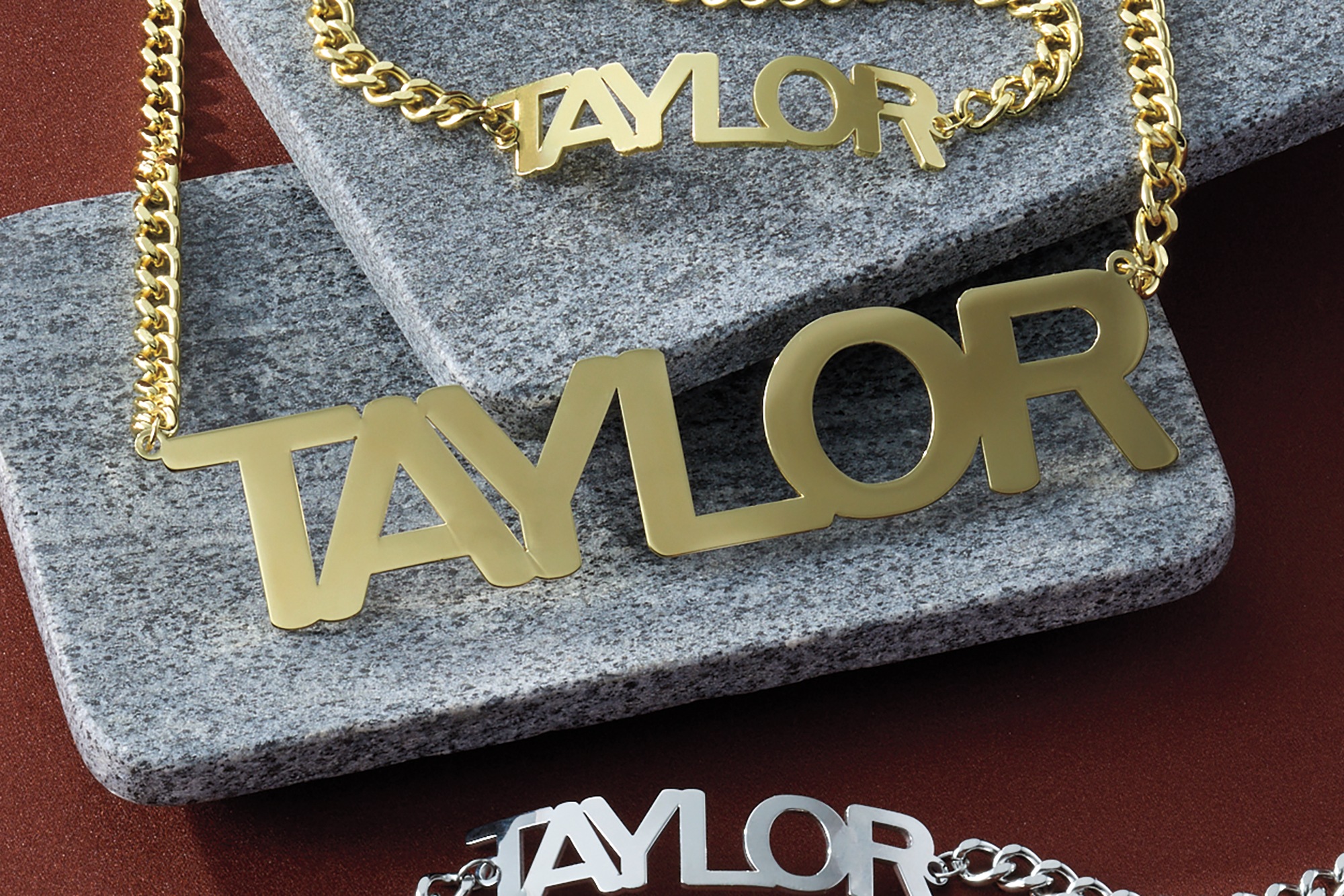 Name Stainless Steel Unisex Necklace, , large