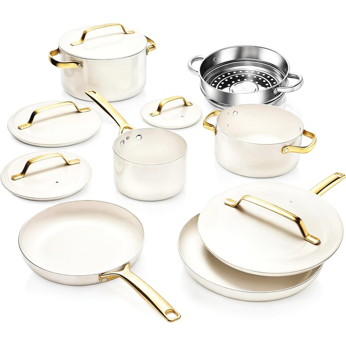 Gotham Steel 11-Piece Modern Kitchen Cookware Set, , large