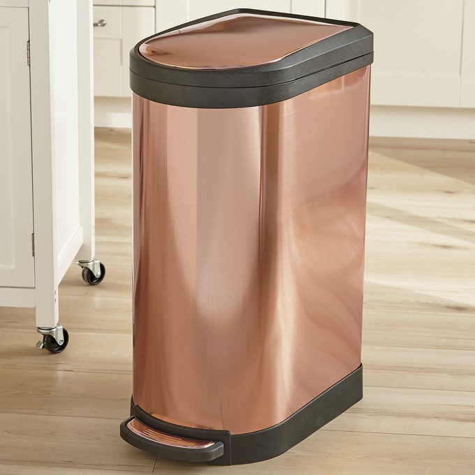 copper trash can target