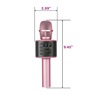 Wireless Karaoke Microphone, Rose Gold, large