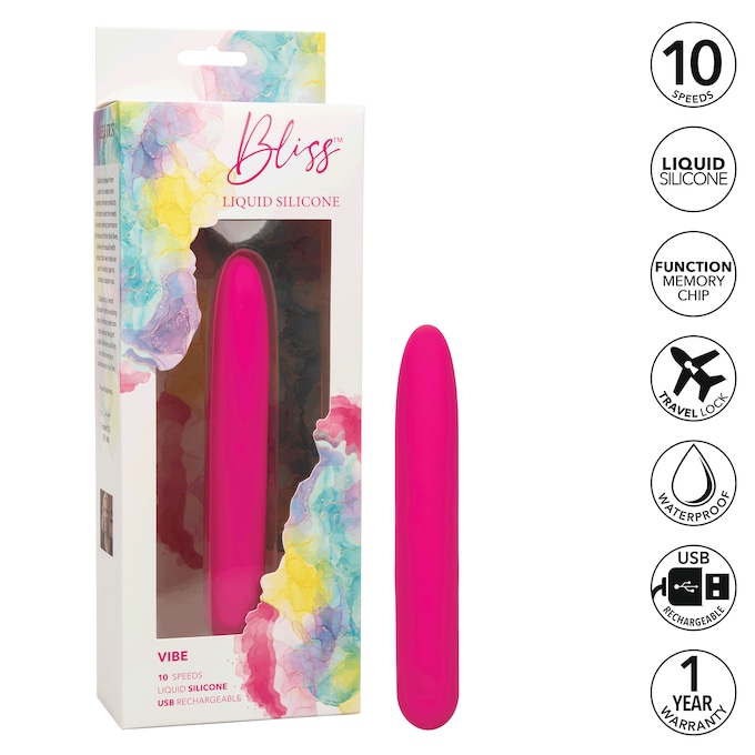 Bliss Liquid Silicone Vibe By Calexotics, , large