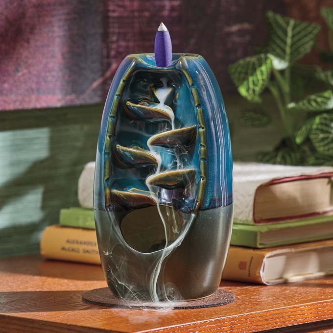 Karma Flow Waterfall Incense Burner, , large