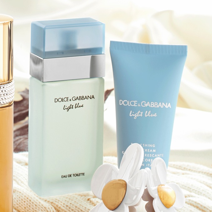 Dolce&Gabbana 2-Piece Light Blue Set for Her, Clear, large