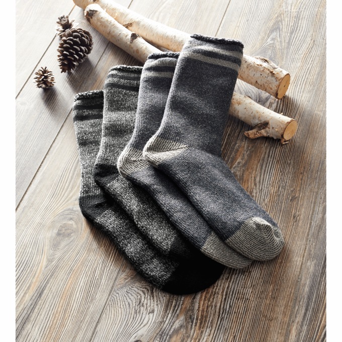 MUK LUKS Tall Heat-Retainer Socks, , large