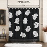 Tufted Chenille Halloween Shower Curtain, , large