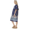 Border Print Patio Dress, Navy Border, large