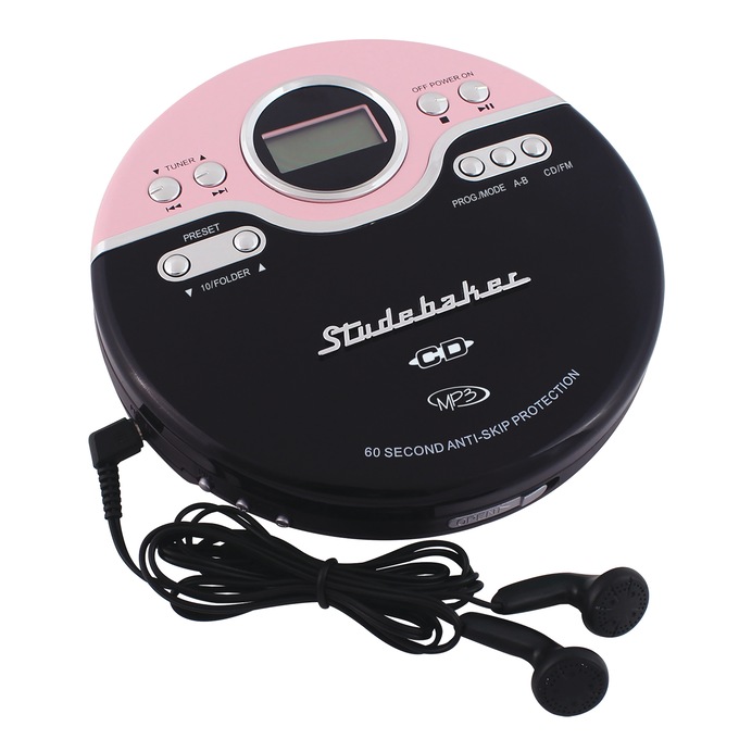 Studebaker Joggable Portable CD/MP3 Player, , large