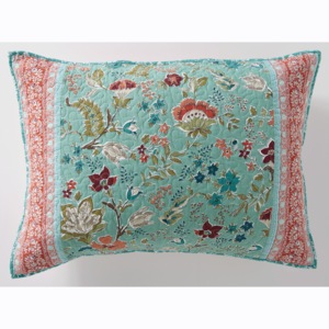 Anita Quilted Floral Sham, Spice, large