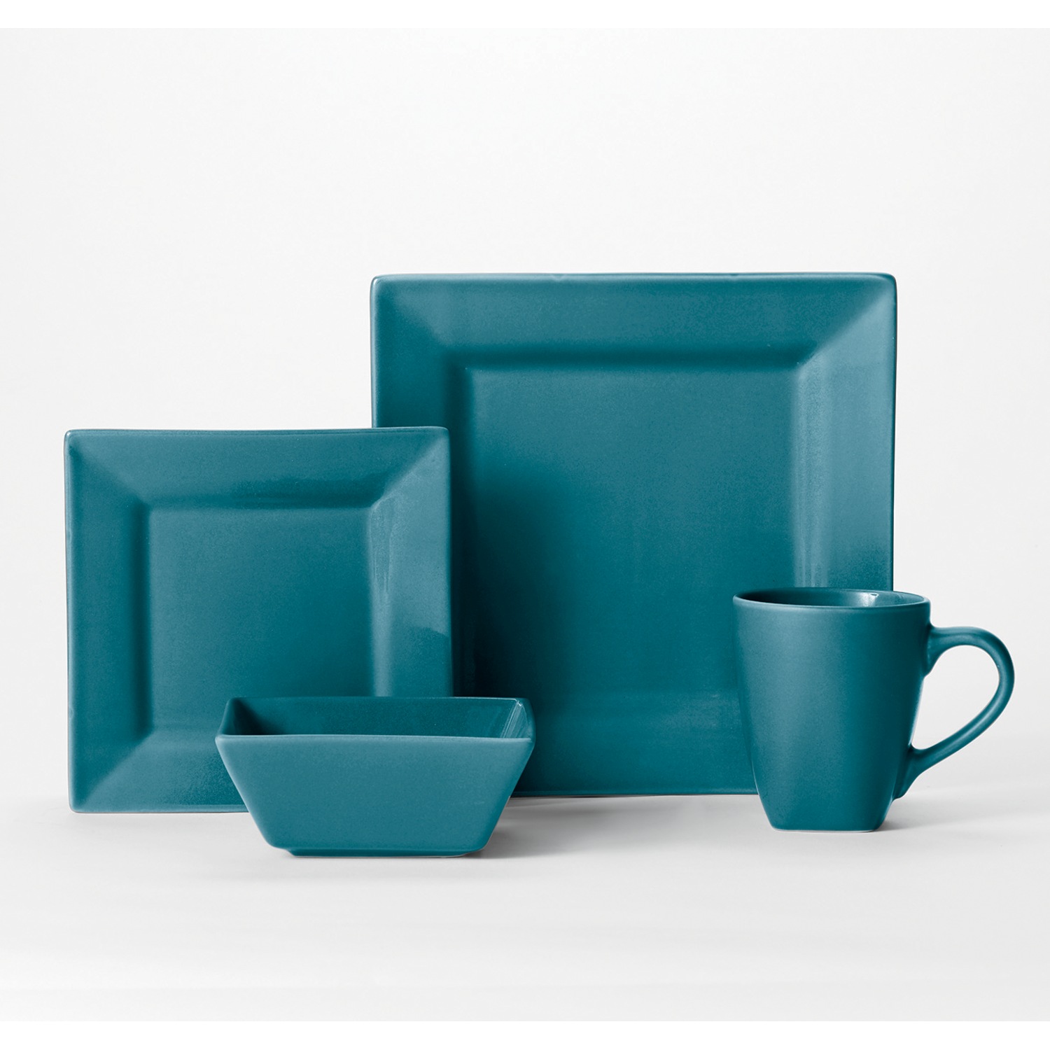 16 Piece Solid Square Dinnerware Set Montgomery Ward