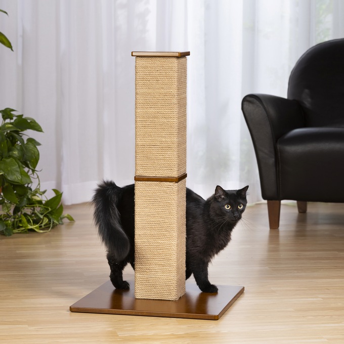 Gemini Tall Square Scratching Post, , large