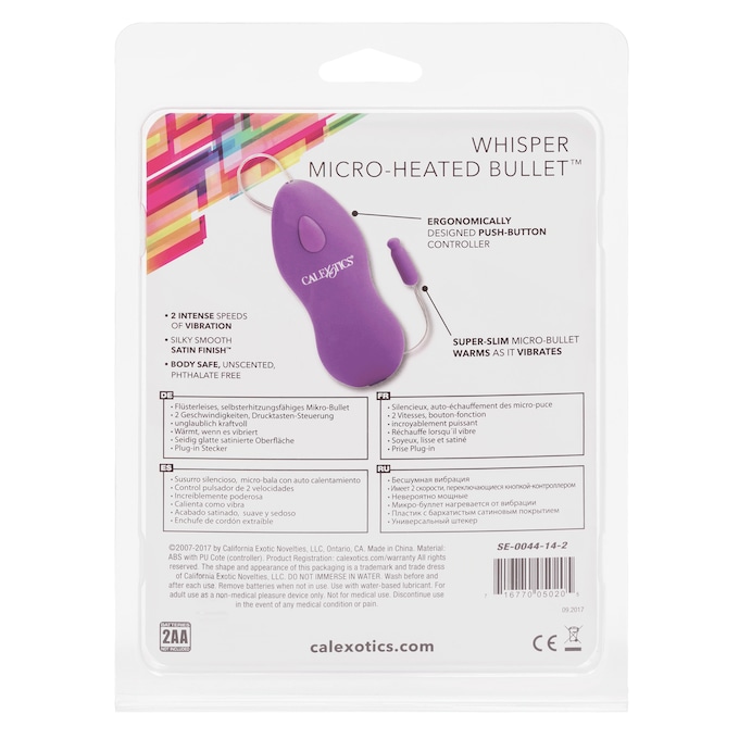 Whisper Micro-Heated Bullet Vibrator&trade; , , large