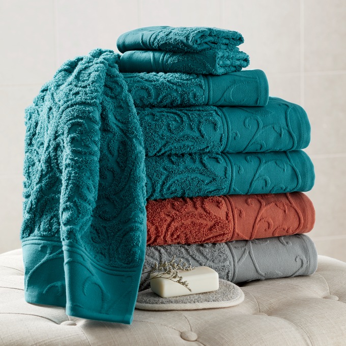 6-Piece Scroll Towel Set, , large