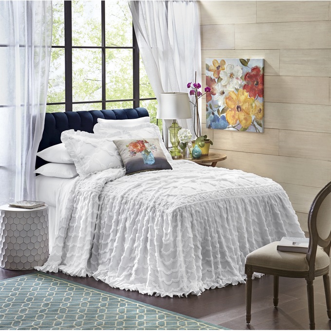Angelica Ruffle Chenille Sham, , large