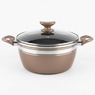 Chef Tested 8-Piece Ceramic Banded Cookware Set by Wards, Bronze, large