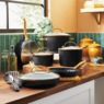 Farberware 12-Piece Forged Aluminum Cookware Set, Black, large