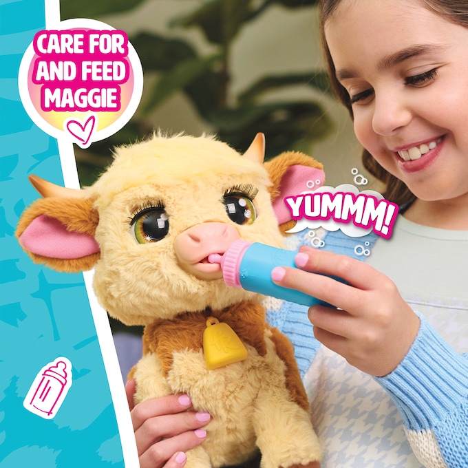 Furreal Maggie The Feed & Follow Cow, , large