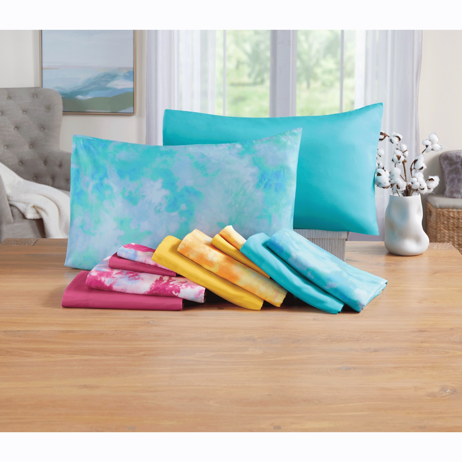 2Pack TieDye Microfiber Sheet Set Montgomery Ward