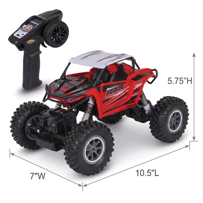 Polaris RZR 1:12 Scale Radio-Controlled Vehicle, Red, large