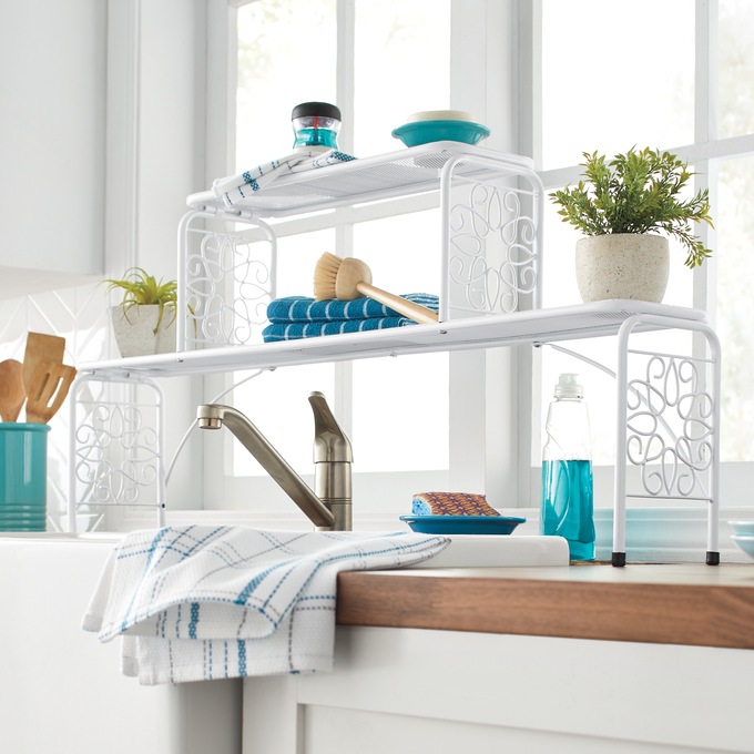 Gerbera Scroll Over-the-Sink Shelf, , large