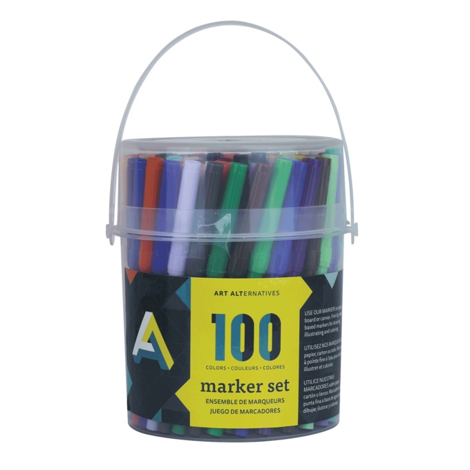 Art Alternatives 100-Piece Marker Set, , large
