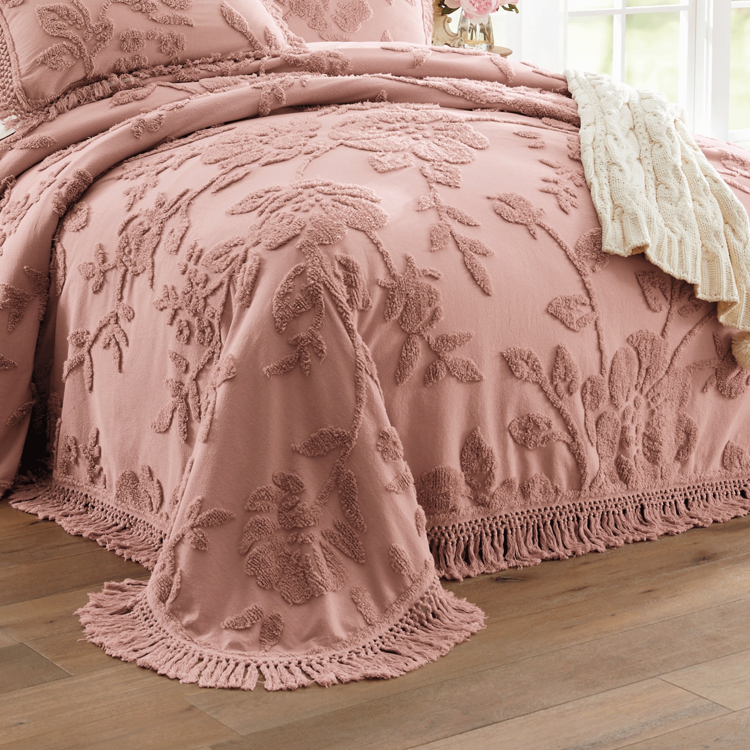 Alice Floral Chenille Bedspread Montgomery Ward