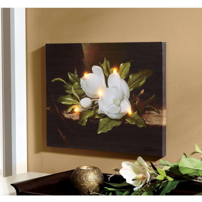 Lit Magnolia Canvas, , large