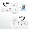 Bell+Howell 180° Swivel Power with Surge Protection, , large