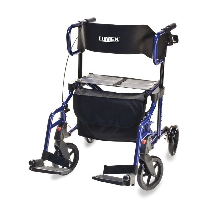 Lumex Hybrid LX Rollator Transport Chair, , large
