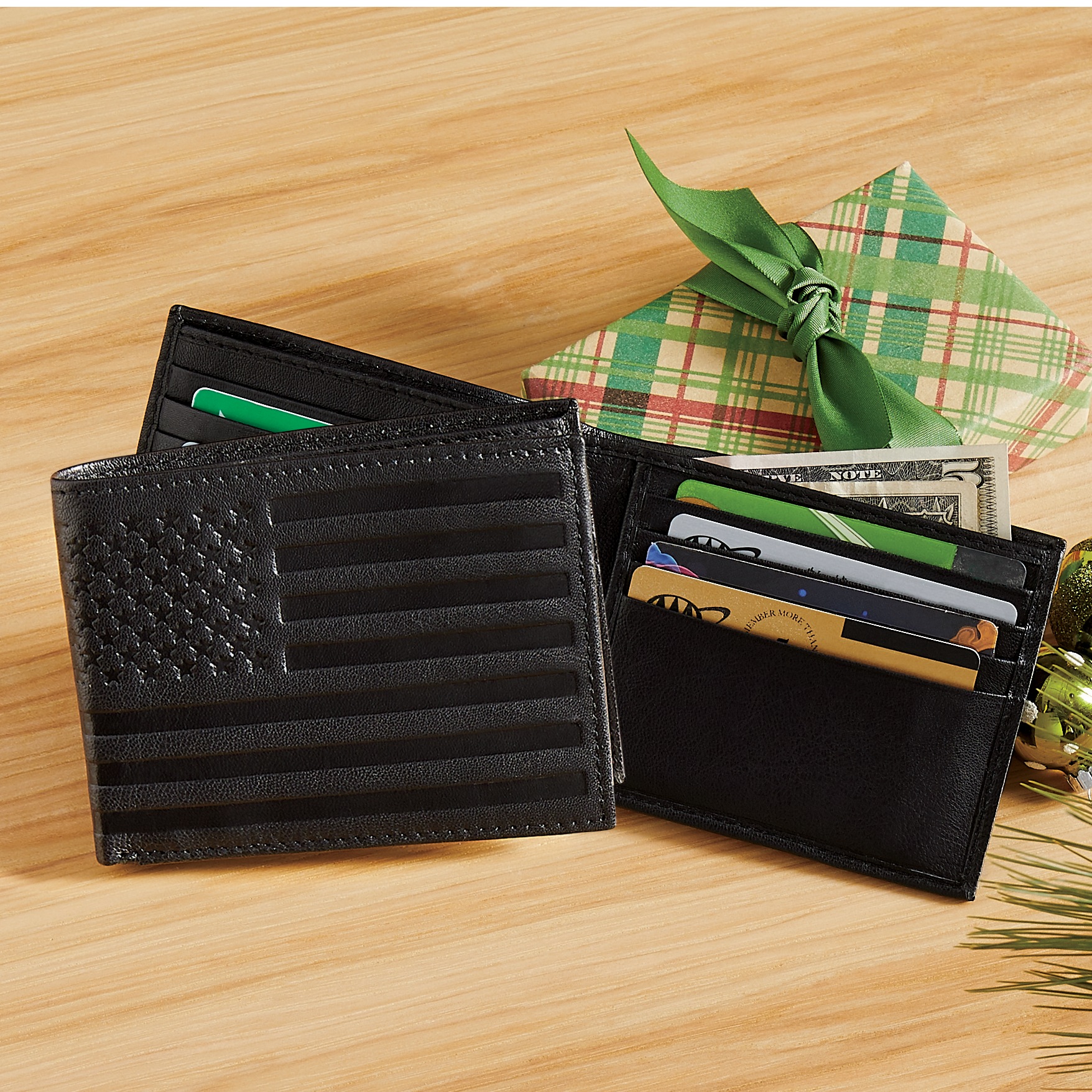 all leather wallet