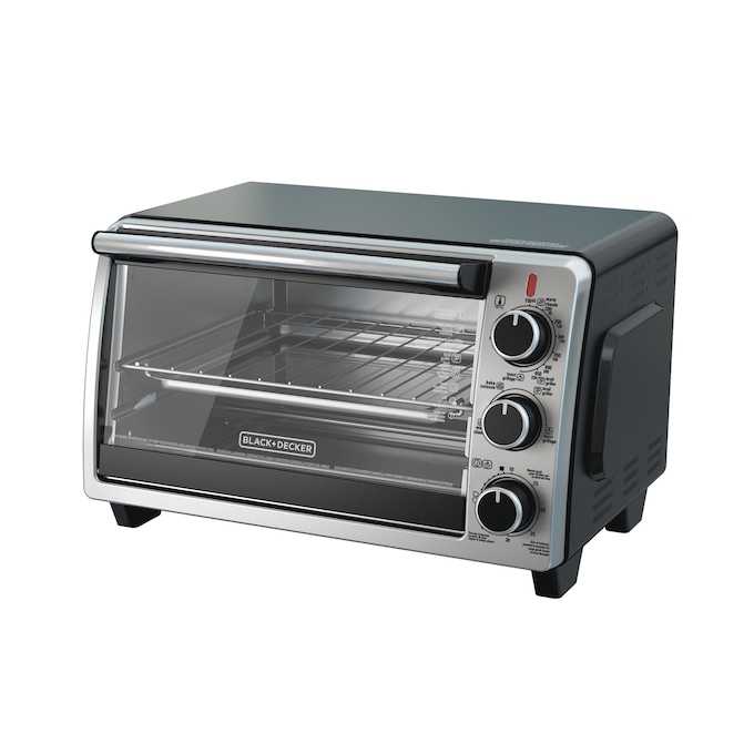 Black+Decker 6-Slice Convection Toaster Oven, Stainless Steel, large