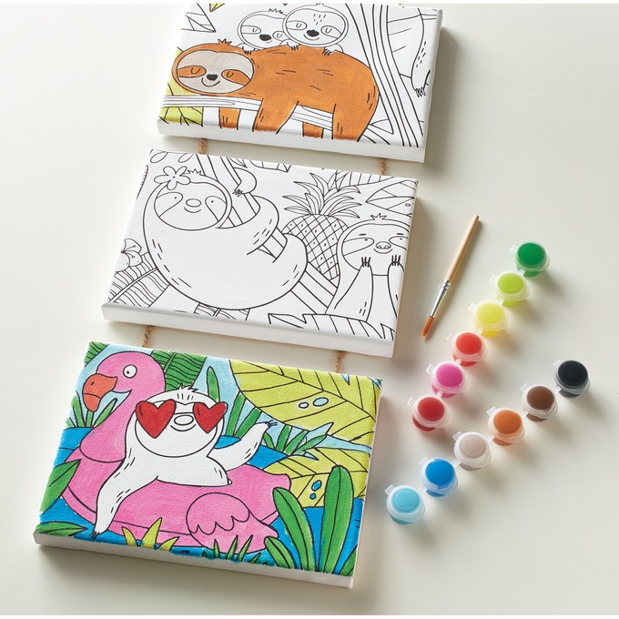 Art 101 DIY Hanging Canvas Wall Art Set, , large