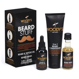 Woody&#39;s For Men Beard Stuff 3-Piece Kit, , large